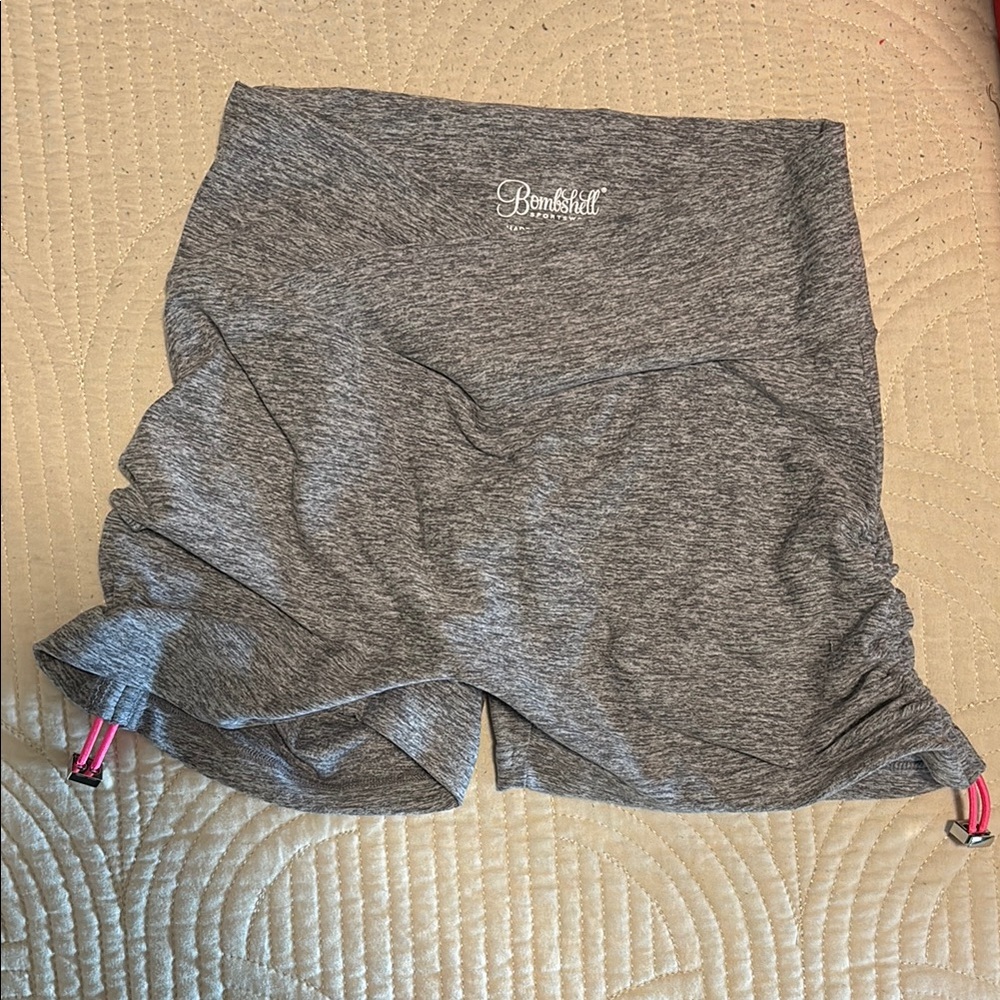 RESERVED-for @boobearscloser1 Bombshell Sportswear Gray Women's Toggle Shorts